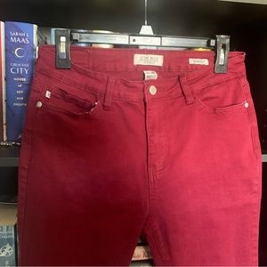 Maroon Judy Blue Skinny Jeans